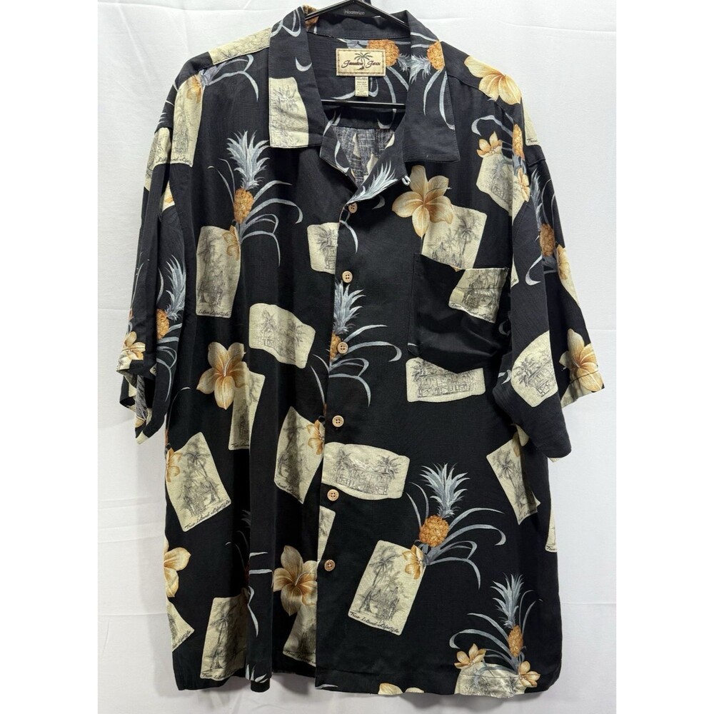 Jamaica Jaxx Island Lifestyle Silk Tropical Shirt Sz XXL